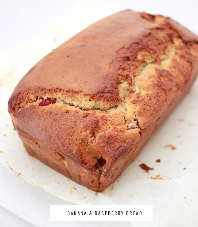 Homemade Banana & Raspberry Bread | www.highwallsblog.gr.com