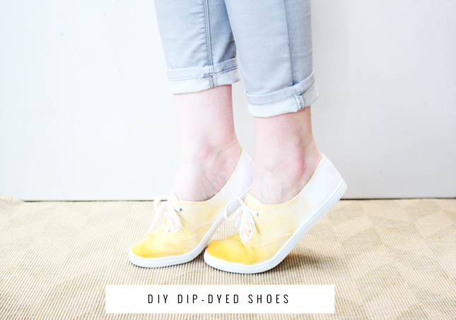 DIY Ombre Shoes for Frankie Magazine | www.highwallsblog.gr.com