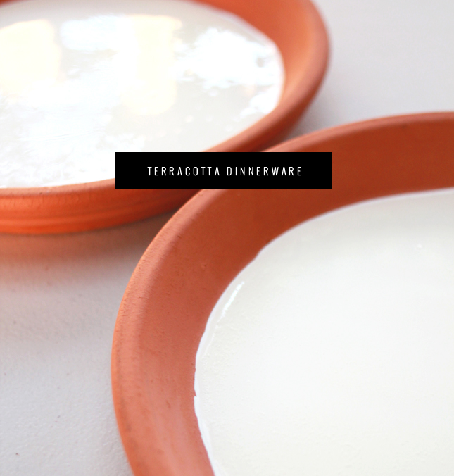 From the Garden to the Table: DIY Terracotta Dinnerware | www.highwallsblog.gr.com