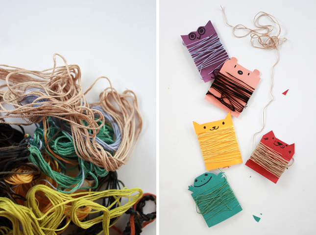 DIY | Animal Thread Organizers | www.highwallsblog.gr.com