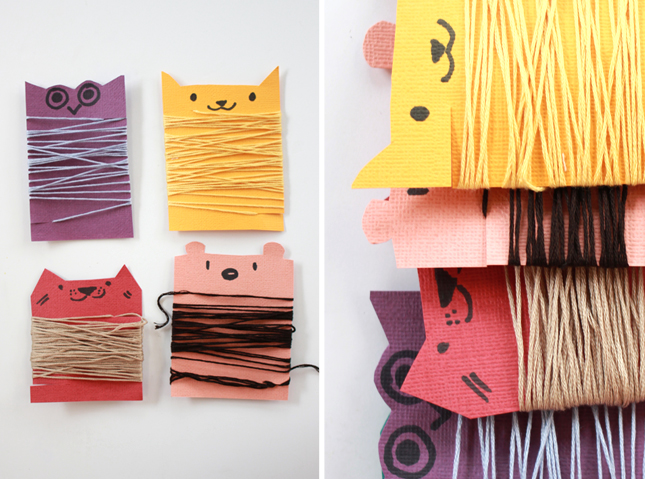 DIY | Animal Thread Organizers | www.highwallsblog.gr.com