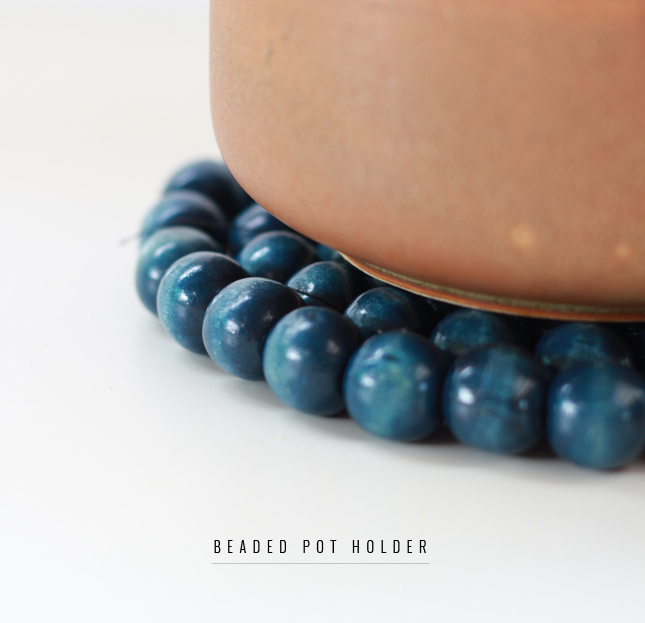 DIY | Beaded Pot Holder for Drifter & the Gypsy (by www.highwallsblog.gr.com)