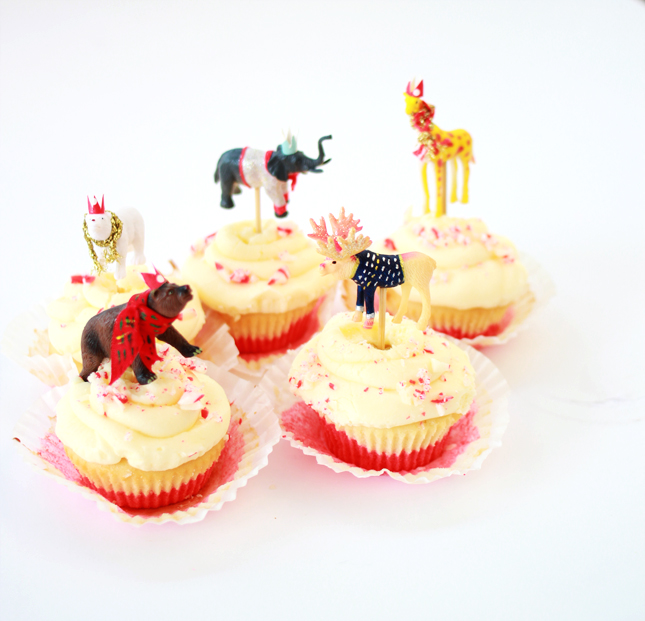 DIY | Wintery Animal Cupcake Toppers from www.highwallsblog.gr.com
