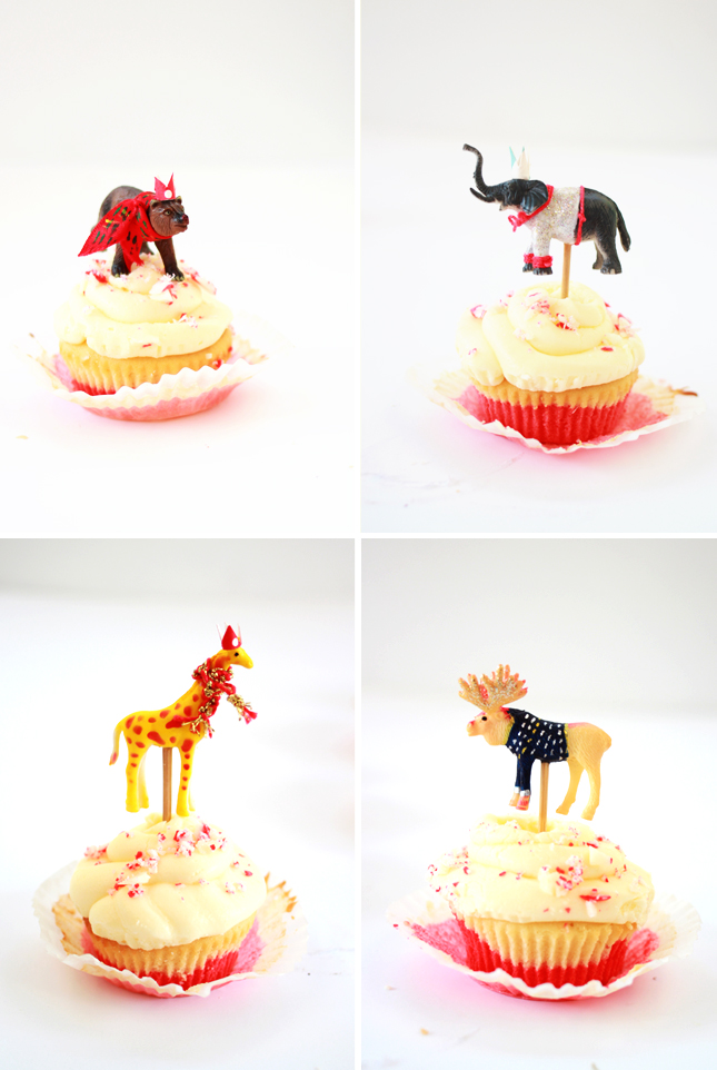 DIY | Wintery Animal Cupcake Toppers from www.highwallsblog.gr.com