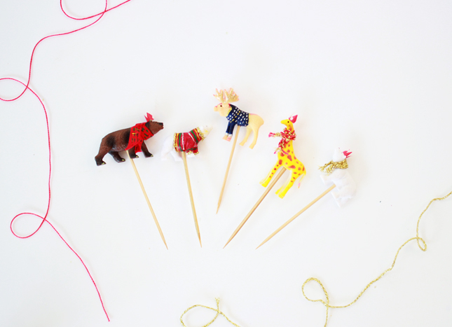 DIY | Wintery Animal Cupcake Toppers from www.highwallsblog.gr.com