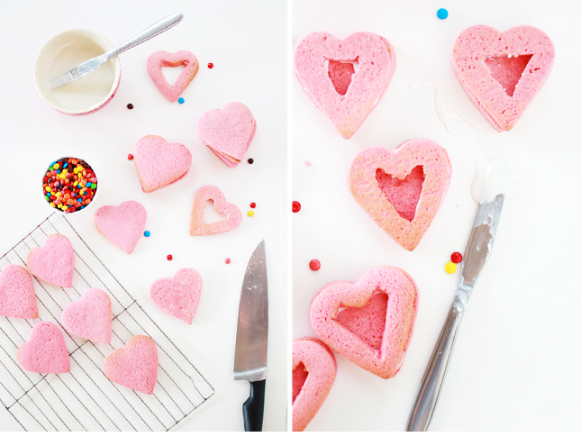 Recipe |Heart Shaped Pinata Surprise Cookies | www.highwallsblog.gr.com