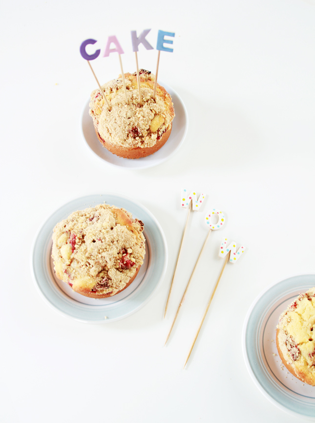 Make your own Candy Coloured Letter Cake Toppers | www.highwallsblog.gr.com