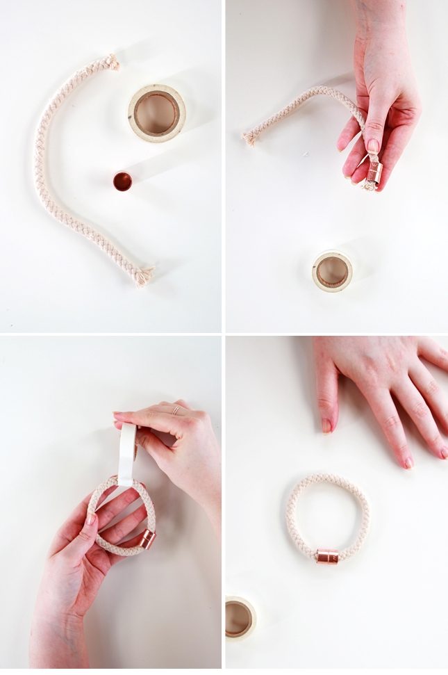 DIY Rope & Copper Bracelet | www.highwallsblog.gr.com