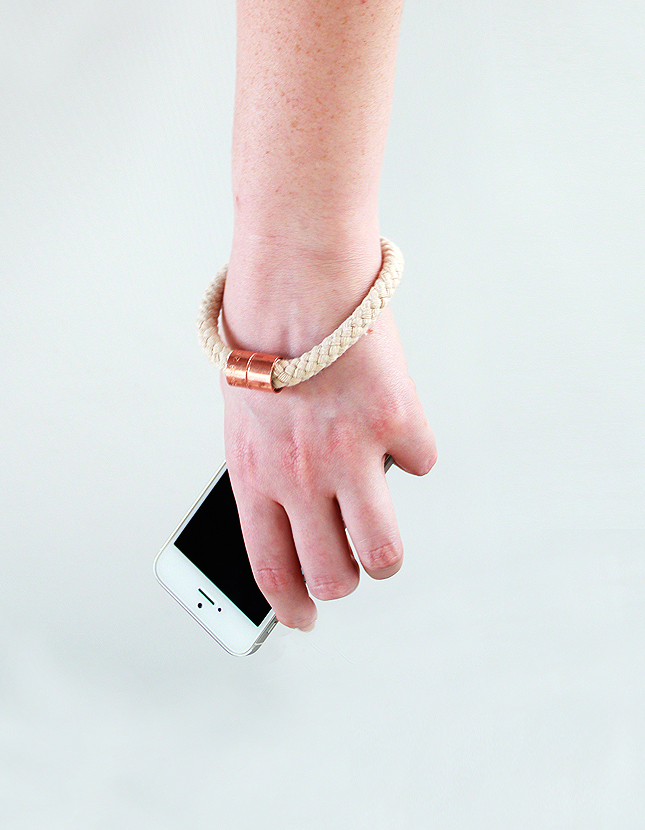 DIY Rope & Copper Bracelet | www.highwallsblog.gr.com
