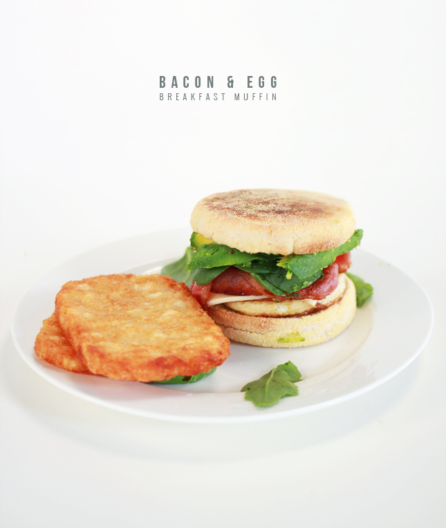 Bacon & Egg Breakfast Muffin | www.highwallsblog.gr.com