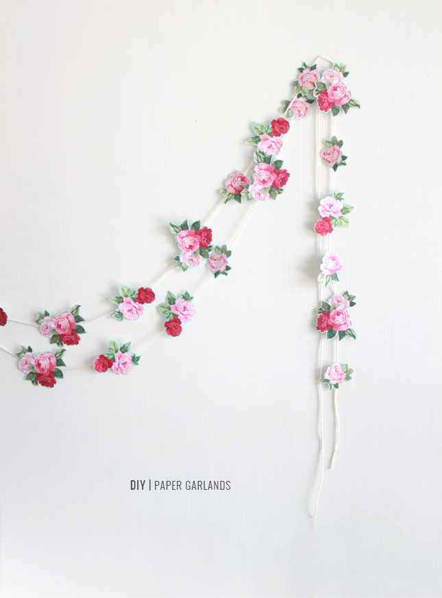 Make your own pretty garlands from patterned paper | www.highwallsblog.gr.com