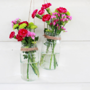 DIY Hanging Jar Flower Display for Drifter & the Gypsy