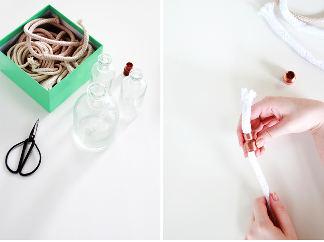 Make your own oil lantern from any glass bottle | Full steps at www.highwallsblog.gr.com