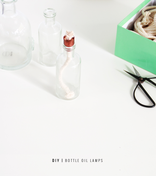 Make your own oil lantern from any glass bottle | Full steps at www.highwallsblog.gr.com