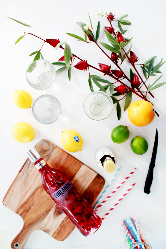 Excotic Rosella Cocktails - 3 ways! See the full recipes at www.highwallsblog.gr.com