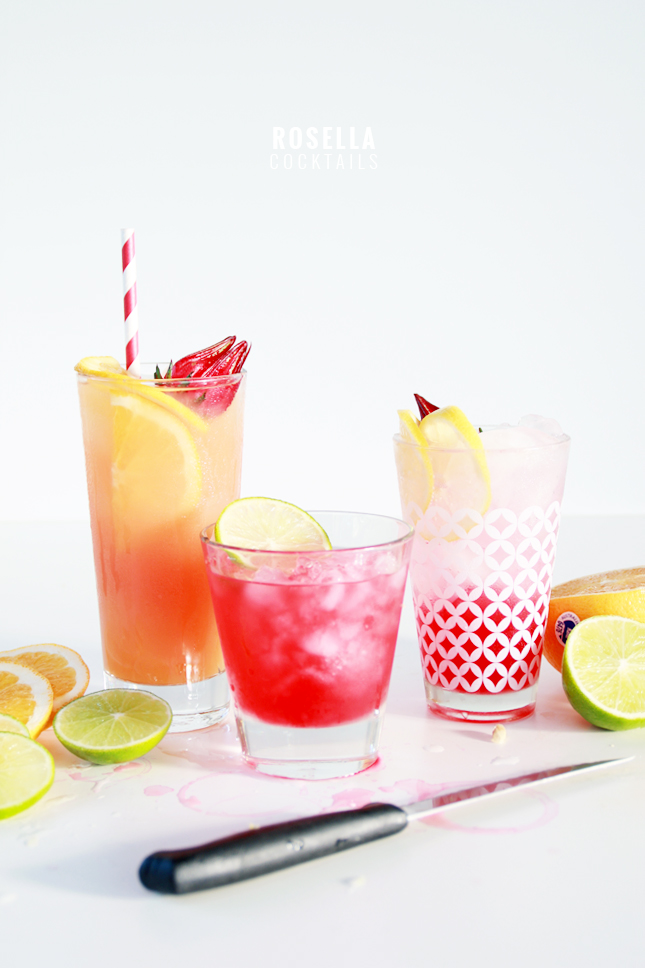 3 Rosella & Vodka Cocktails -  See the full recipes at www.highwallsblog.gr.com