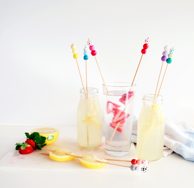 Paint your own Decorative Bead Drink Stirrers | www.highwallsblog.gr.com