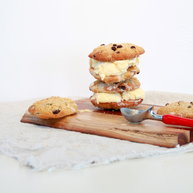 Chocolate Chip Crumb Cookie Ice Cream Sandwiches! WOW! | www.highwallsblog.gr.com