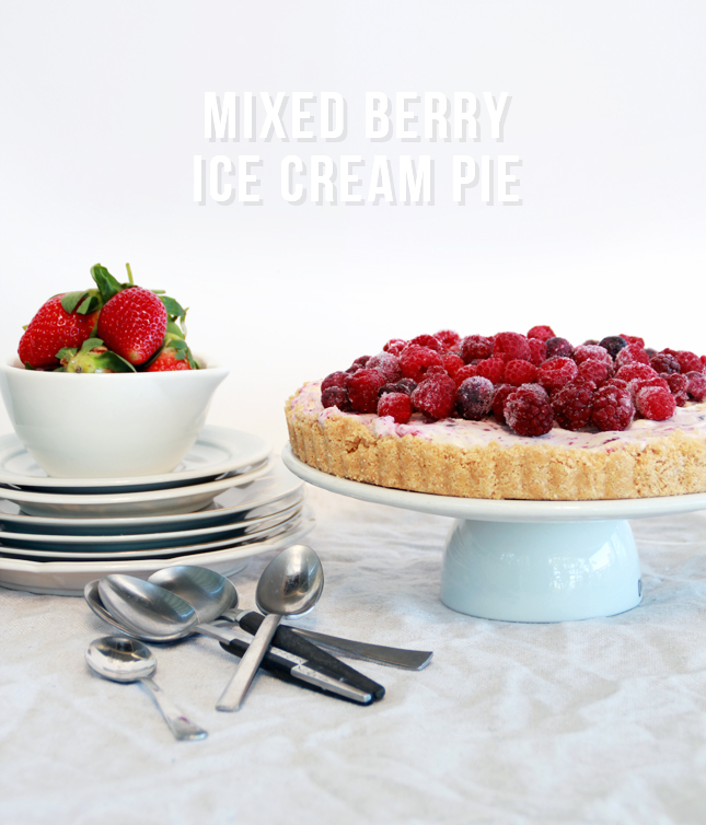 Mixed Berry Ice Cream Pie | www.highwallsblog.gr.com