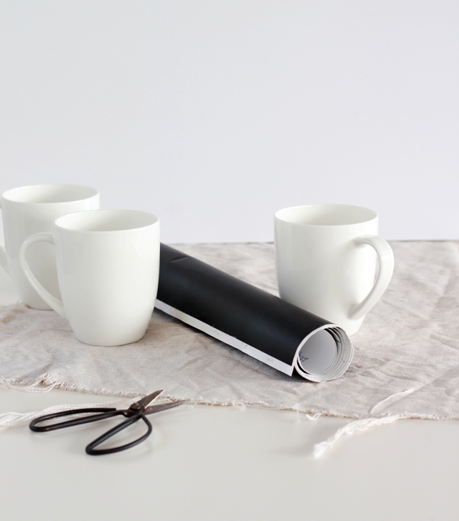 Make your own Monogrammed Mugs (click for the full steps) | www.highwallsblog.gr.com