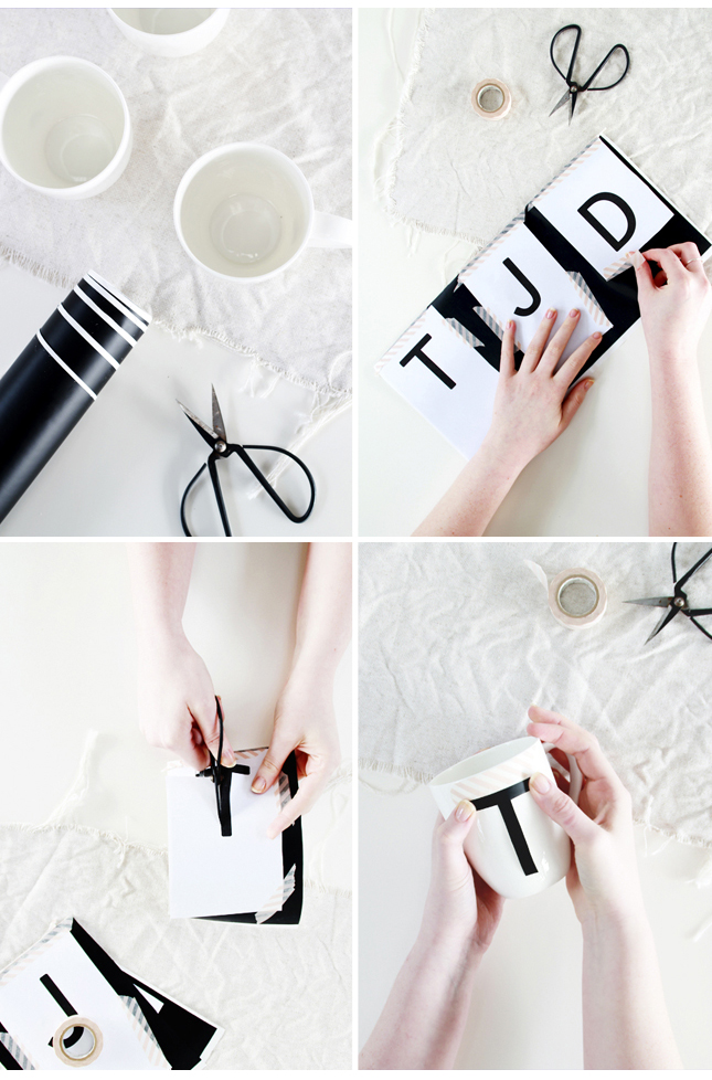 Make your own Monogrammed Mugs (click for the full steps) | www.highwallsblog.gr.com