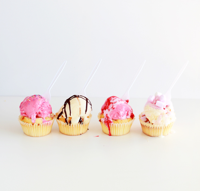 Cupcakes iced with ICE CREAM  - Brilliant! | www.highwallsblog.gr.com