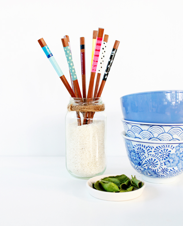 DIY Decorated Chopsticks | highwallsblog.gr.com