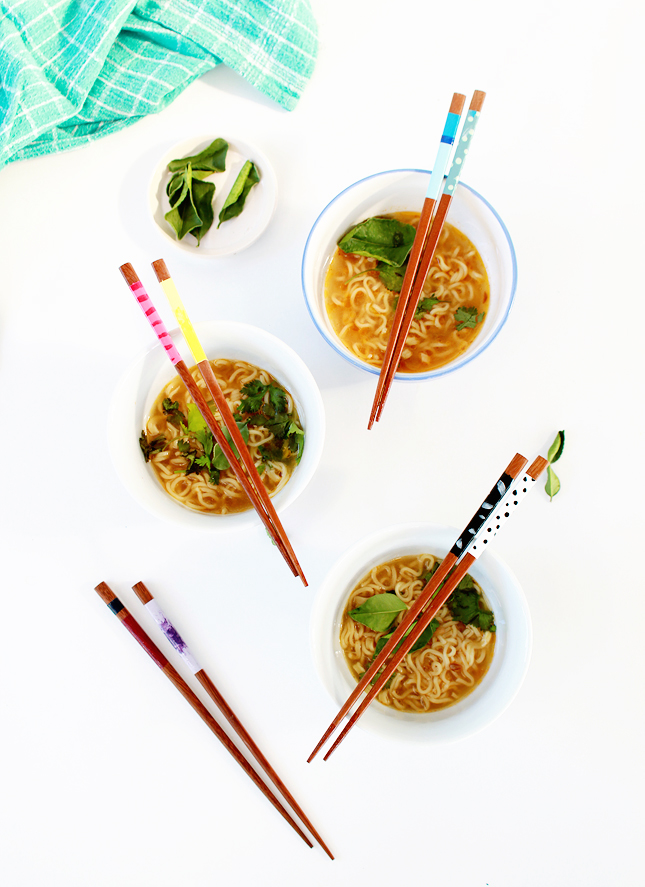 DIY Decorated Chopsticks | highwallsblog.gr.com