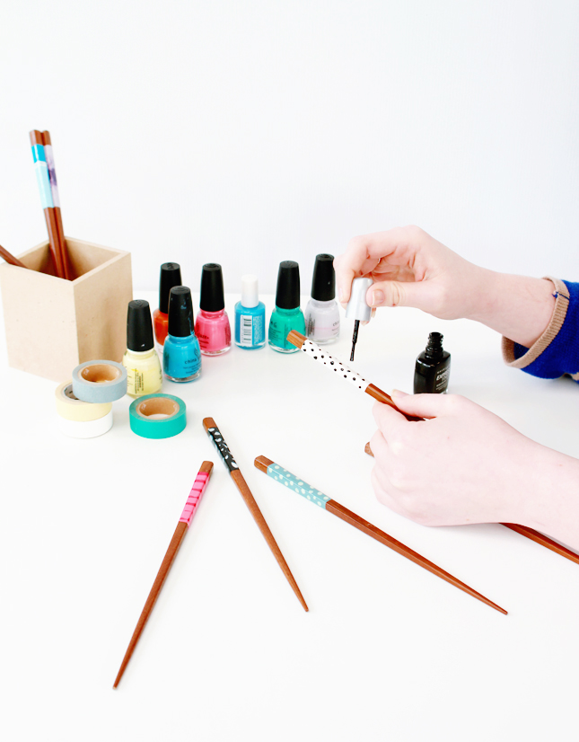 DIY Decorated Chopsticks | highwallsblog.gr.com