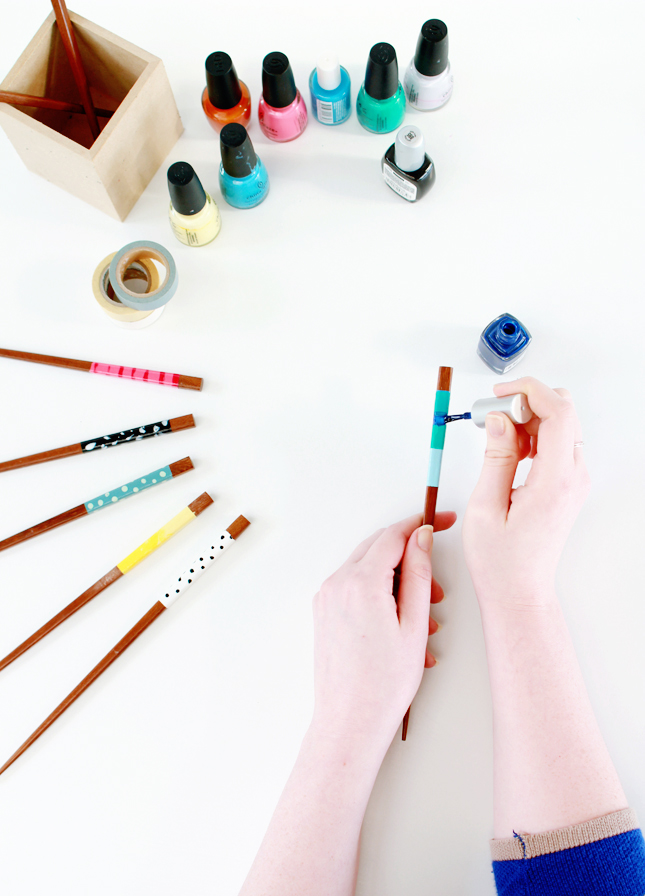 DIY Decorated Chopsticks | highwallsblog.gr.com